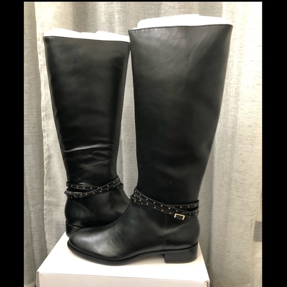 Talbots Black Tish Grommet Boots 9.5 - Picture 1 of 11